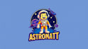 do astronaut space mascot logo design with free source file
