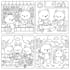 create cozy, bold, and easy coloring book illustrations