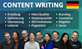 write high quality SEO blog posts and articles in german