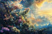 draw fantasy concept landscape illustrations