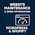 maintain and speed optimize your wordpress or shopify website