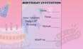 birthday invitation cards unique