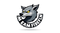 do wolf head mascot logo design with business