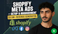 set up and manage meta ads facebook ads for shopify ecommerce stores