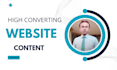 do professional website copy as your copywriter