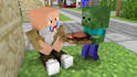 make funny 3d minecraft animation at an acceptable high quality