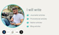 write professional journalistic articles