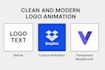 create clean and modern logo animation for your brand
