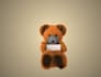 make teddy bear dancing with your logo and text message