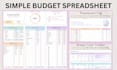design custom full automation excel csv google etsy budget spreadsheet planner