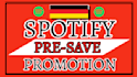 do organic german spotify music tracks pre save campaign to targeted audience
