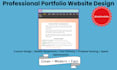 build a responsive portfolio website with modern design