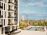 remodel skyscraper exterior, high rise building, hotel resort,cgi celling render