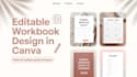 editable canva planner template, ebook design, digital planner, canva workbook