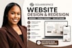 design or redesign a professional squarespace website
