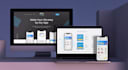 design responsive CRM saas web landing page dashboard UI UX prototype in figma