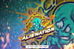 make esport cartoon reaper alien mascot logo