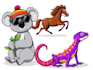 create vector cartoon characters and realistic animals
