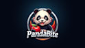 do panda with apple mascot logo design