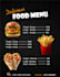 design professional menu for restaurant cafe or food brand