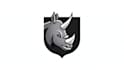 do rhino shield monochrome logo mascot design