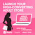 do high converting shopify adult store, and profitable adult toy store with SEO