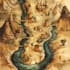 create a fantasy map with digital watercolours