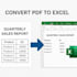 convert PDF to exel, google sheets, scan pages to exel