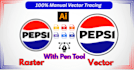 do manual vector tracing