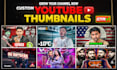 design custom premium attractive clickbait youtube thumbnail