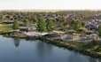 construct 2d to 3d floor plan, render landscape architect, site plan view design