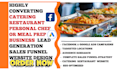 generate catering, restaurant, personal chef, meal prep leads and website