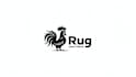 do rooster black and white version chicken mascot logo