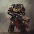 make a  warhammer 40k illustration