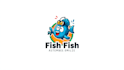 do fish gaming mascot logo design with business