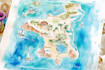 illustrate a watercolor map for your wedding venue