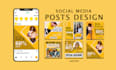 design 20 social media feed posts