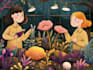 create a beautiful digital illustration