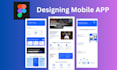 create mobile app design UI UX using figma