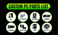 create your dream PC parts list for gaming streaming or work