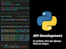 be python, fast api, django, flask developer