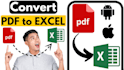 convert pdf and scanned pages to excel and data cleaning