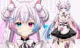 do female live2d model 2d vtuber model 2d vtuber rigging vtuber avatar