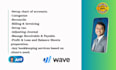 do setup, clean up and bookkeeping in wave, excel