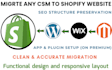 migrate wordpress website copy clone website wix to shopify store clone website