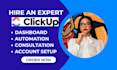 be your clickup project management clickup consultant monday crm workflow notion