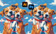 vectorize, fix flaws and clean up your ai generated images