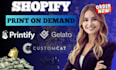create shopify print on demand pod store with printify
