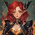 create a game character art character in unique style