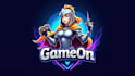 do unique female knight logo with free source file